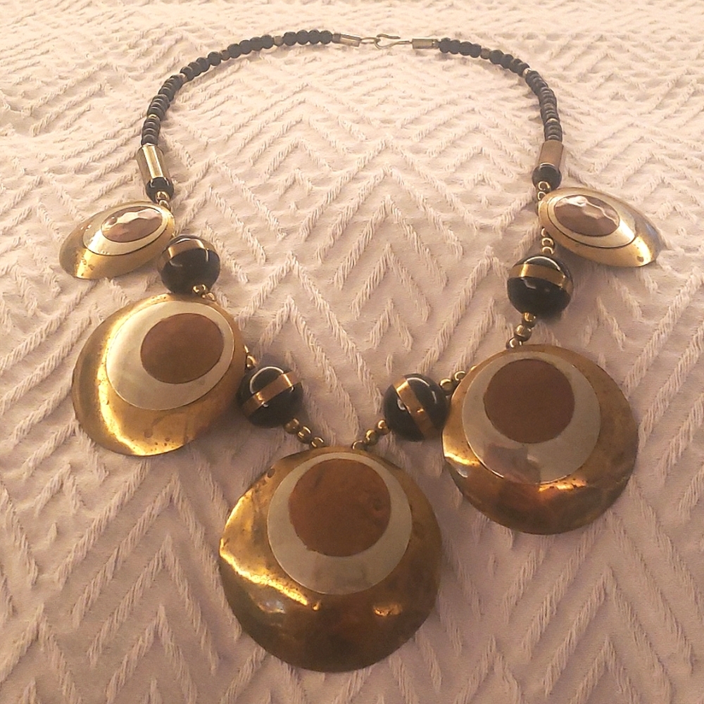 Vintage Tribal Statement Necklace